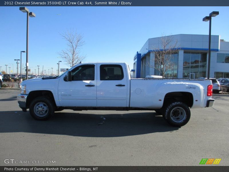 Summit White / Ebony 2012 Chevrolet Silverado 3500HD LT Crew Cab 4x4