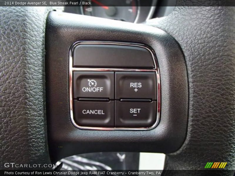 Blue Streak Pearl / Black 2014 Dodge Avenger SE