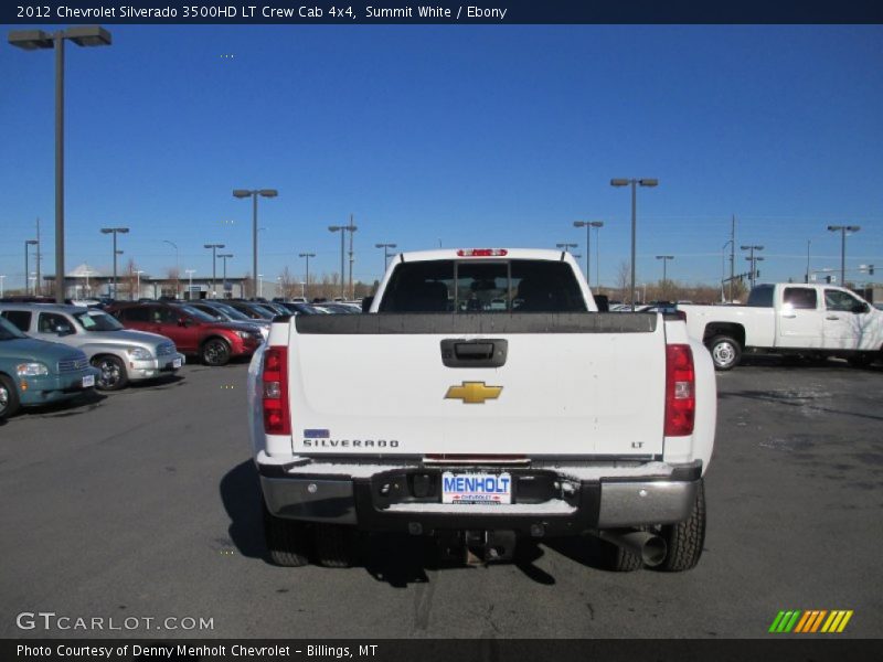 Summit White / Ebony 2012 Chevrolet Silverado 3500HD LT Crew Cab 4x4