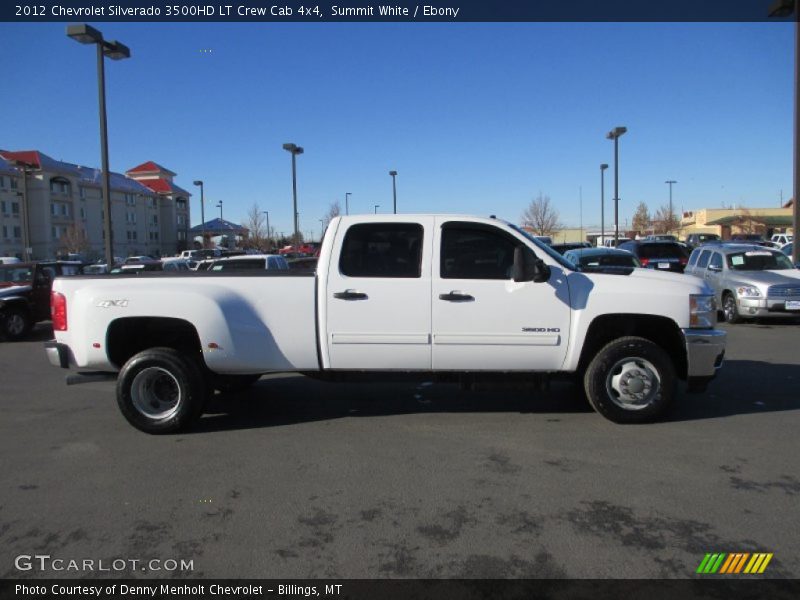 Summit White / Ebony 2012 Chevrolet Silverado 3500HD LT Crew Cab 4x4