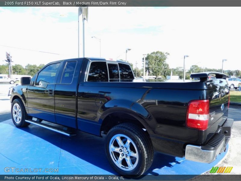 Black / Medium Flint/Dark Flint Grey 2005 Ford F150 XLT SuperCab