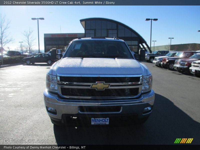 Summit White / Ebony 2012 Chevrolet Silverado 3500HD LT Crew Cab 4x4