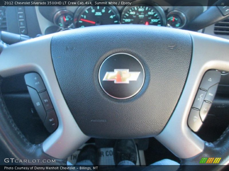 Summit White / Ebony 2012 Chevrolet Silverado 3500HD LT Crew Cab 4x4