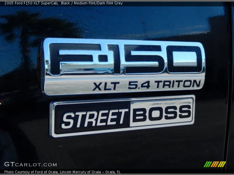 Black / Medium Flint/Dark Flint Grey 2005 Ford F150 XLT SuperCab