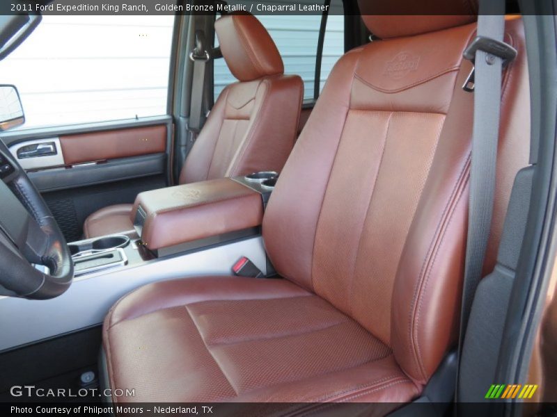 Front Seat of 2011 Expedition King Ranch