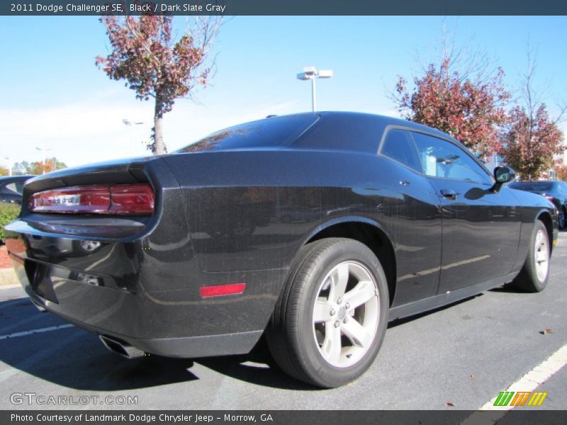 Black / Dark Slate Gray 2011 Dodge Challenger SE