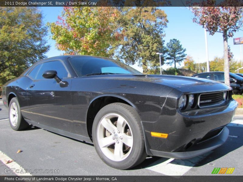 Black / Dark Slate Gray 2011 Dodge Challenger SE