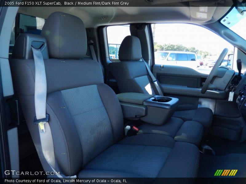Black / Medium Flint/Dark Flint Grey 2005 Ford F150 XLT SuperCab