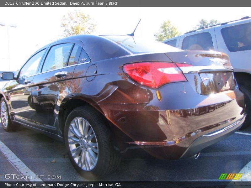 Deep Auburn Pearl / Black 2012 Chrysler 200 Limited Sedan