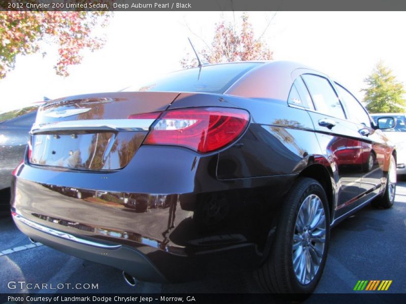 Deep Auburn Pearl / Black 2012 Chrysler 200 Limited Sedan