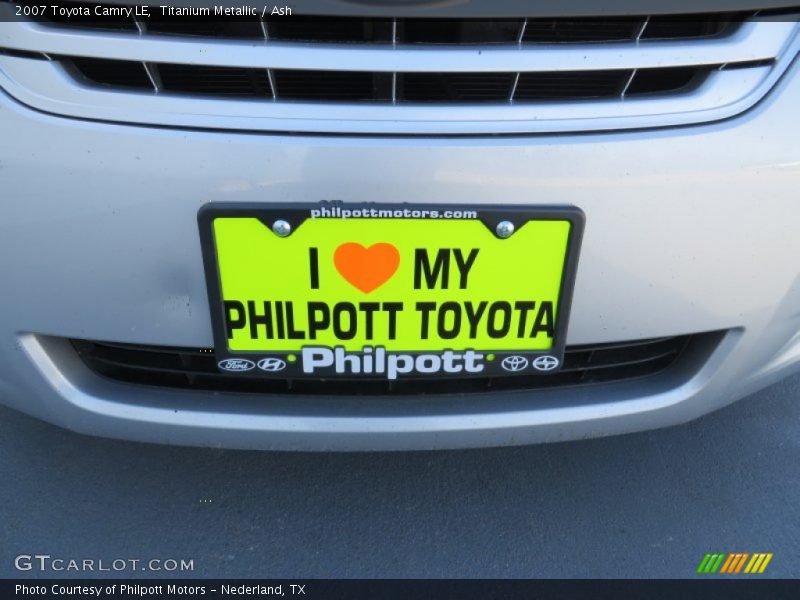 Titanium Metallic / Ash 2007 Toyota Camry LE