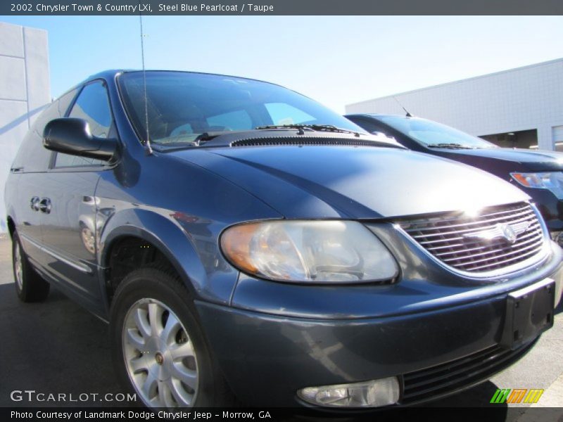 Steel Blue Pearlcoat / Taupe 2002 Chrysler Town & Country LXi