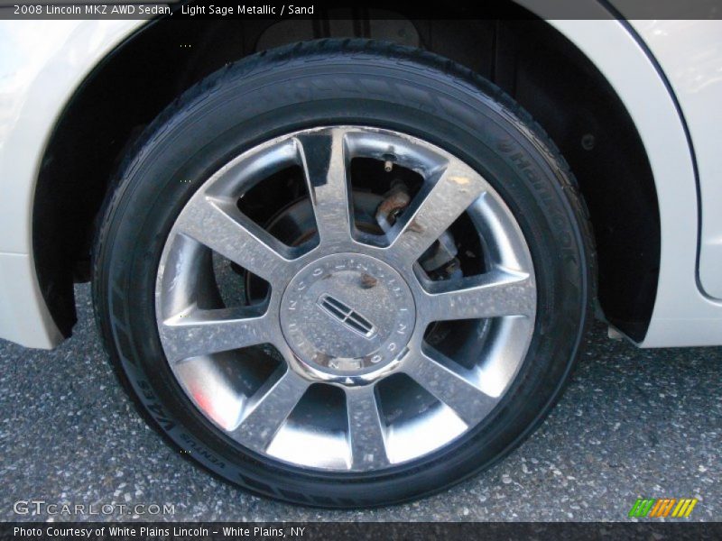Light Sage Metallic / Sand 2008 Lincoln MKZ AWD Sedan