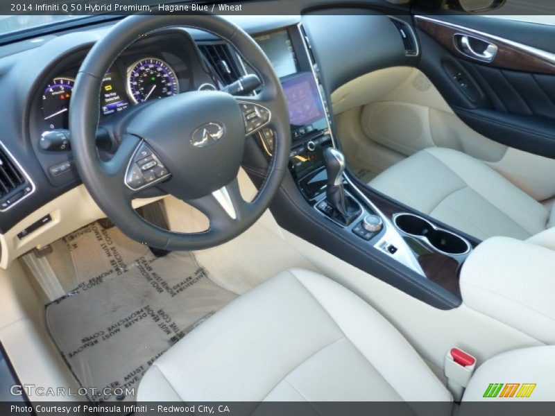 Wheat Interior - 2014 Q 50 Hybrid Premium 