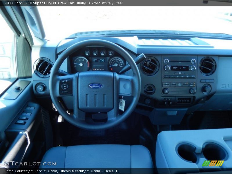 Oxford White / Steel 2014 Ford F350 Super Duty XL Crew Cab Dually