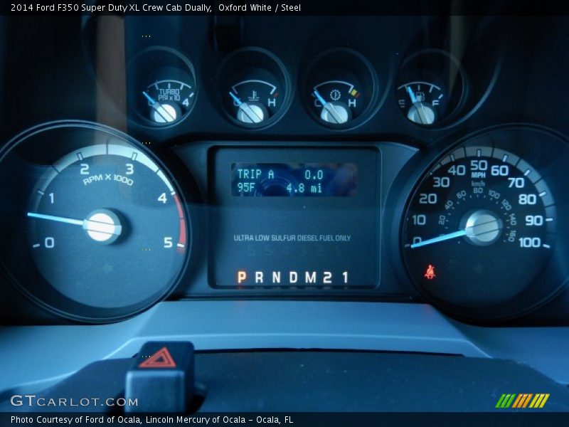 Oxford White / Steel 2014 Ford F350 Super Duty XL Crew Cab Dually
