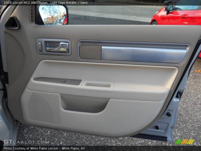Light Sage Metallic / Sand 2008 Lincoln MKZ AWD Sedan