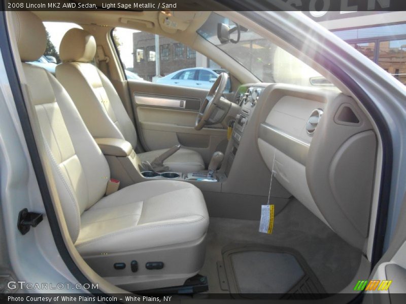 Light Sage Metallic / Sand 2008 Lincoln MKZ AWD Sedan