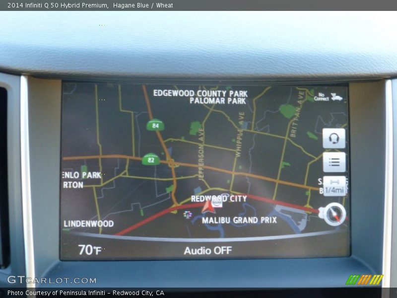 Navigation of 2014 Q 50 Hybrid Premium