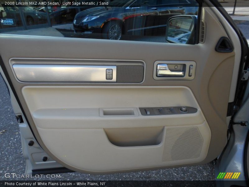 Light Sage Metallic / Sand 2008 Lincoln MKZ AWD Sedan