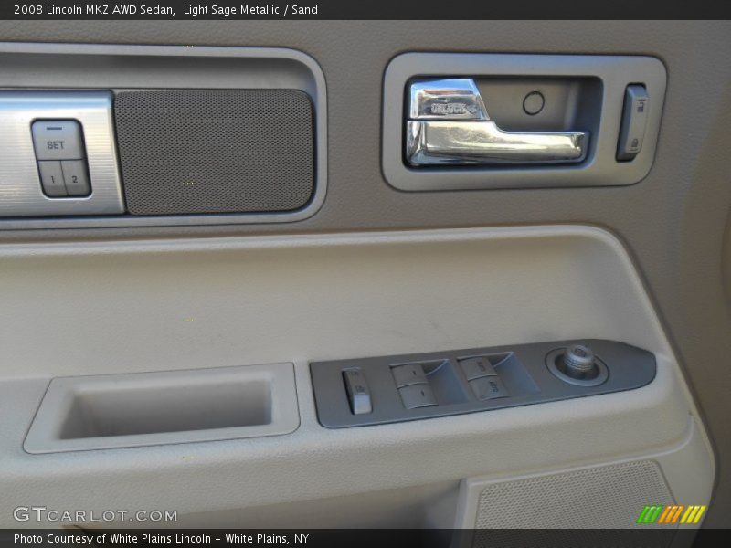 Light Sage Metallic / Sand 2008 Lincoln MKZ AWD Sedan