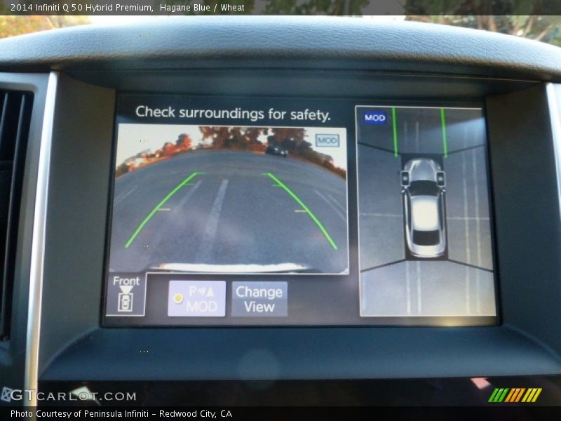 Hagane Blue / Wheat 2014 Infiniti Q 50 Hybrid Premium
