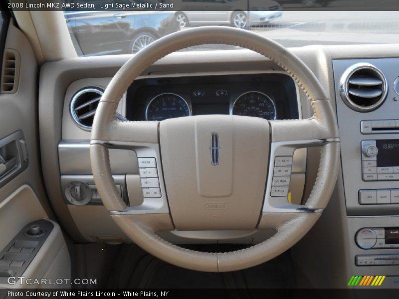 Light Sage Metallic / Sand 2008 Lincoln MKZ AWD Sedan