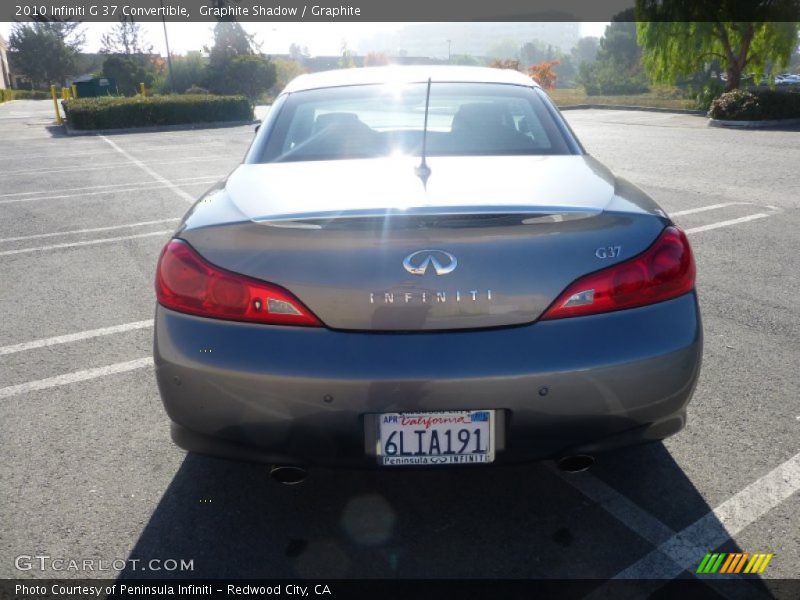 Graphite Shadow / Graphite 2010 Infiniti G 37 Convertible