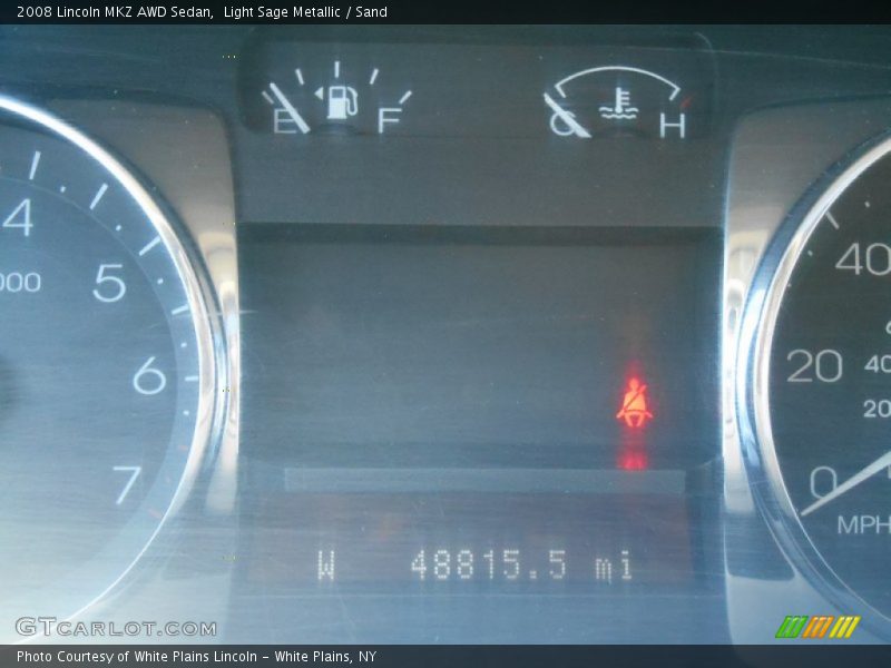 Light Sage Metallic / Sand 2008 Lincoln MKZ AWD Sedan