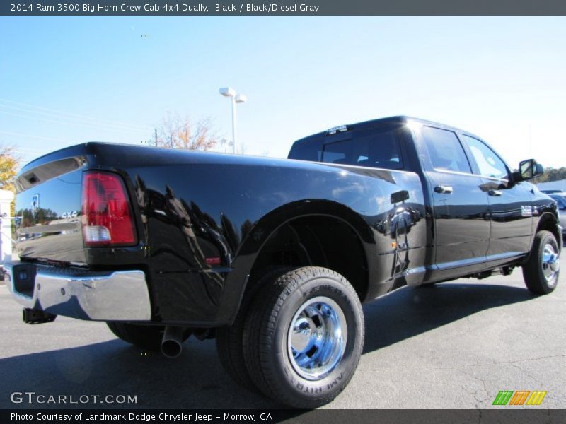 Black / Black/Diesel Gray 2014 Ram 3500 Big Horn Crew Cab 4x4 Dually