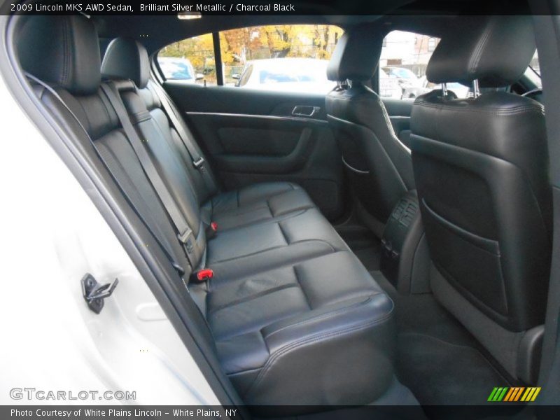 Brilliant Silver Metallic / Charcoal Black 2009 Lincoln MKS AWD Sedan