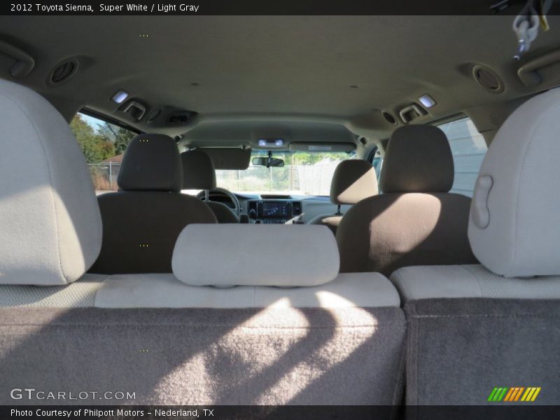Super White / Light Gray 2012 Toyota Sienna