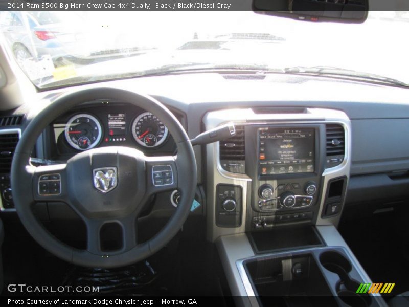 Black / Black/Diesel Gray 2014 Ram 3500 Big Horn Crew Cab 4x4 Dually