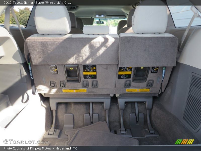 Super White / Light Gray 2012 Toyota Sienna