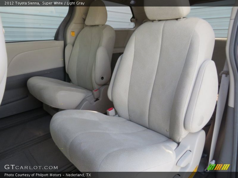 Super White / Light Gray 2012 Toyota Sienna