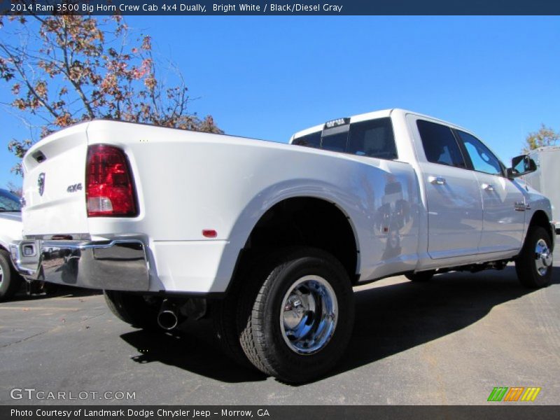 Bright White / Black/Diesel Gray 2014 Ram 3500 Big Horn Crew Cab 4x4 Dually