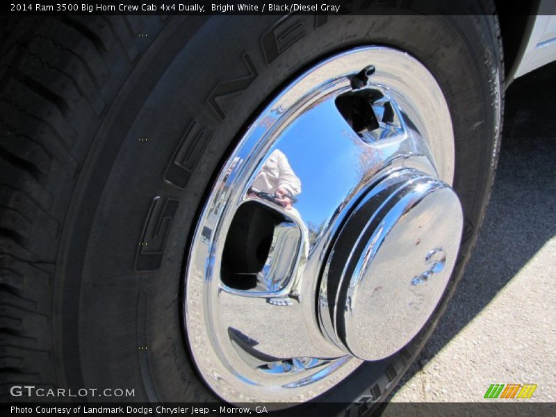 Bright White / Black/Diesel Gray 2014 Ram 3500 Big Horn Crew Cab 4x4 Dually