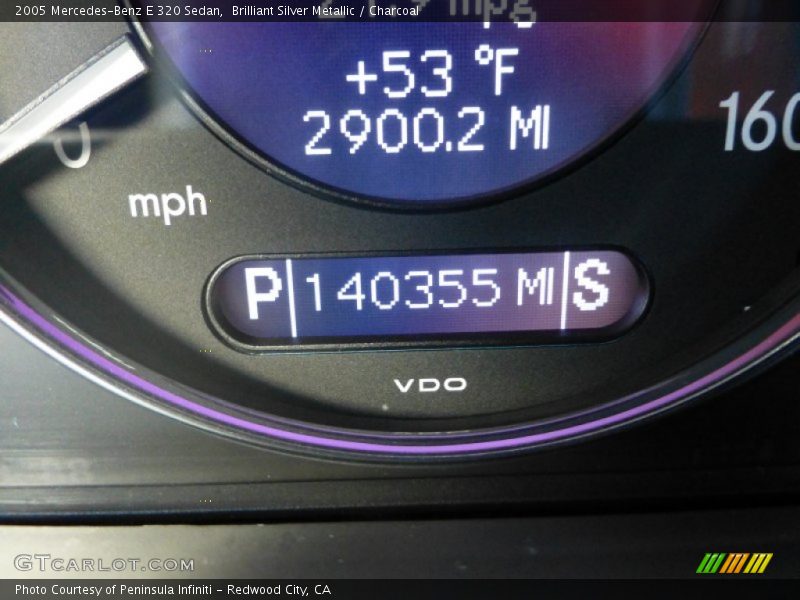 Brilliant Silver Metallic / Charcoal 2005 Mercedes-Benz E 320 Sedan