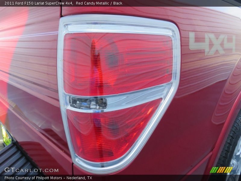 Red Candy Metallic / Black 2011 Ford F150 Lariat SuperCrew 4x4