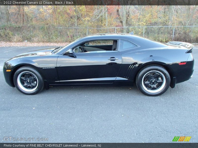 Black / Black 2012 Chevrolet Camaro LS Coupe