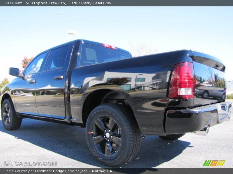 Black / Black/Diesel Gray 2014 Ram 1500 Express Crew Cab