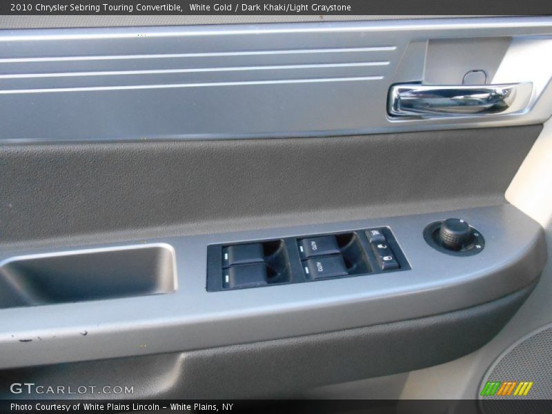 White Gold / Dark Khaki/Light Graystone 2010 Chrysler Sebring Touring Convertible