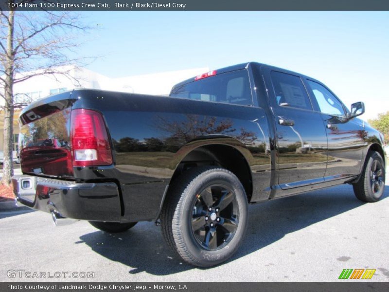 Black / Black/Diesel Gray 2014 Ram 1500 Express Crew Cab