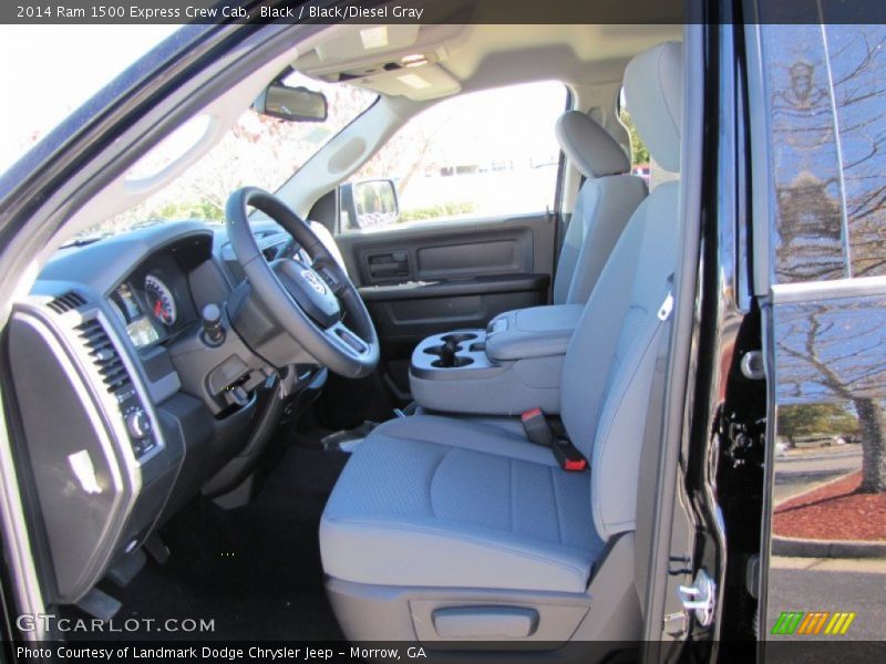Black / Black/Diesel Gray 2014 Ram 1500 Express Crew Cab