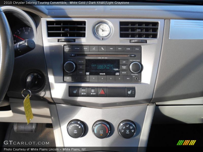 White Gold / Dark Khaki/Light Graystone 2010 Chrysler Sebring Touring Convertible