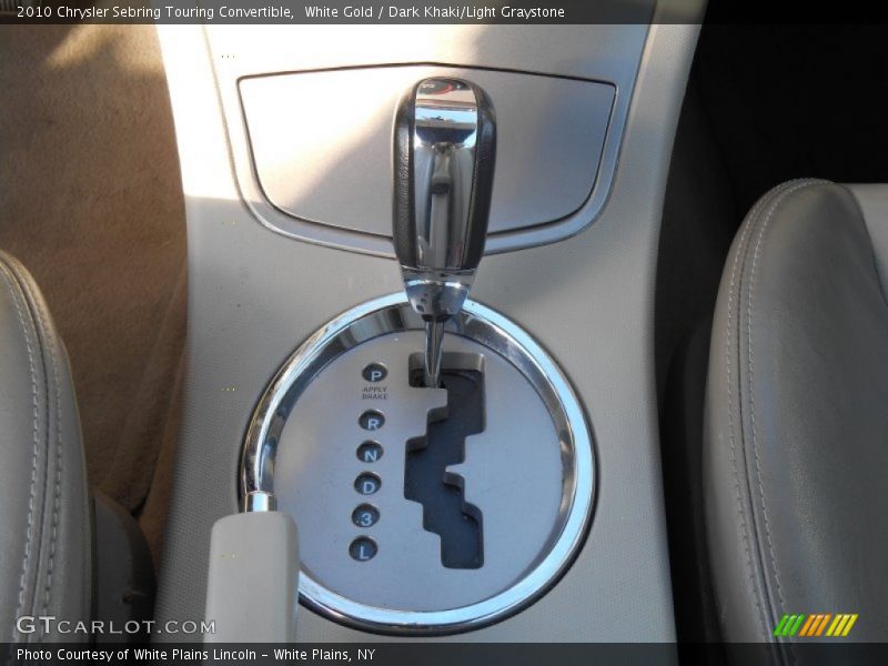 White Gold / Dark Khaki/Light Graystone 2010 Chrysler Sebring Touring Convertible