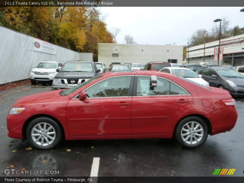 Barcelona Red Metallic / Bisque 2011 Toyota Camry XLE V6