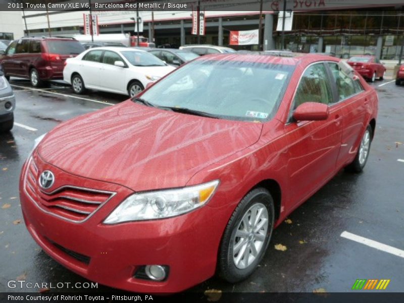 Barcelona Red Metallic / Bisque 2011 Toyota Camry XLE V6