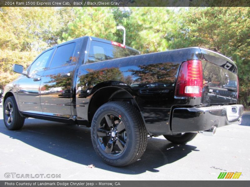 Black / Black/Diesel Gray 2014 Ram 1500 Express Crew Cab