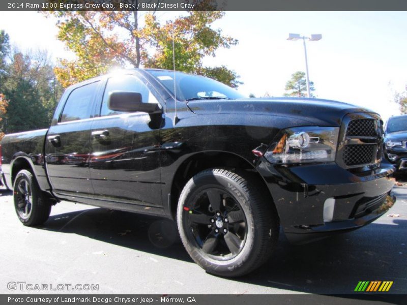 Black / Black/Diesel Gray 2014 Ram 1500 Express Crew Cab